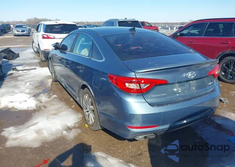 2015 Hyundai Sonata Sport z USA, uszkodzony, nr VIN 5NPE34AF5FH160054